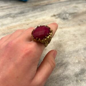 Gold plated fashion ring